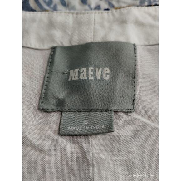 Anthropologie Maeve Women's size Small Colorful Luxury Cirque Swing Cotton Dress - Picture 10 of 12